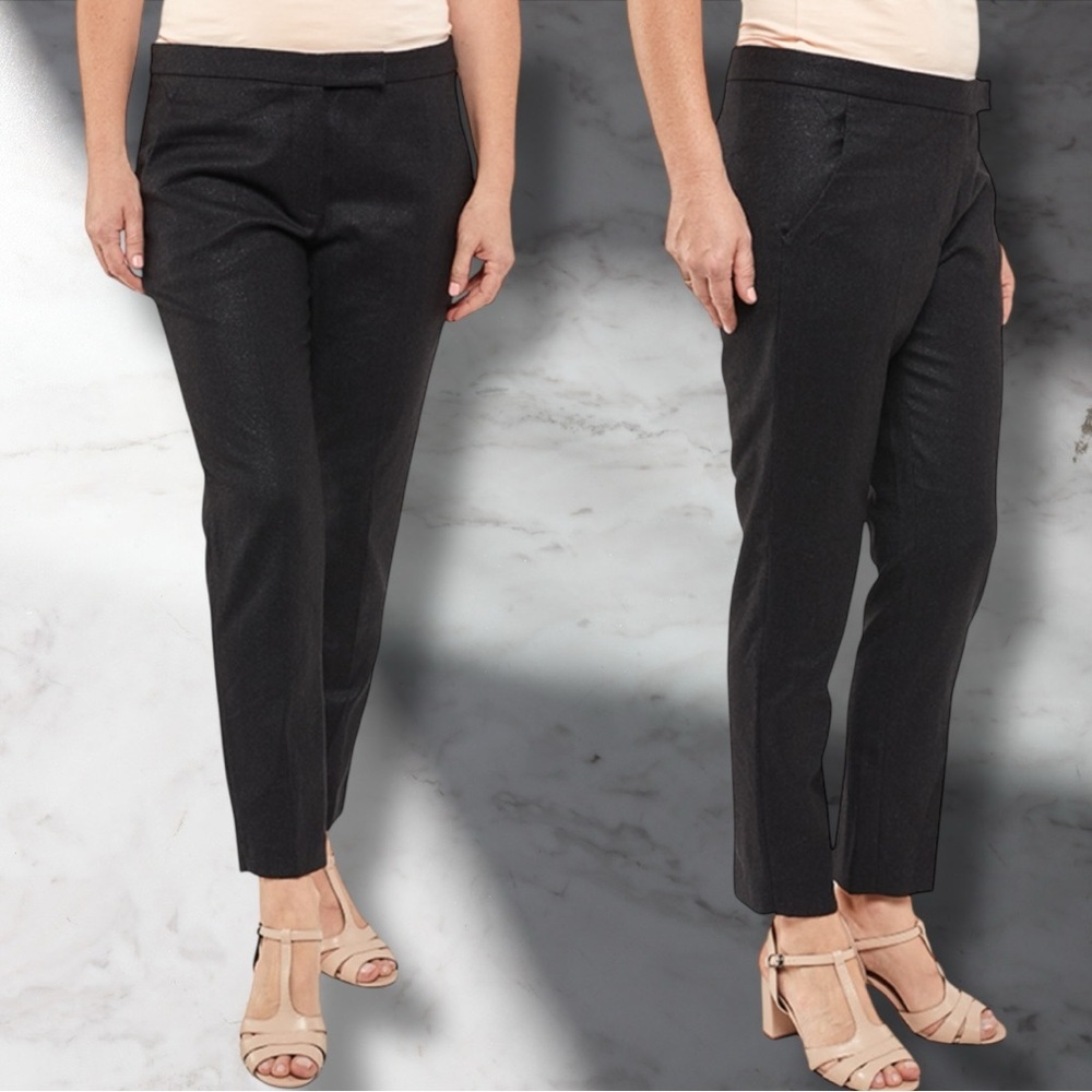 Brunello Cucinelli Black Straight-Leg Crop Pants
